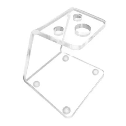 SUPORTE PARA DERMOGRAFO E BATOQUE / MOD. GRANDE - ACRILICO CRISTAL