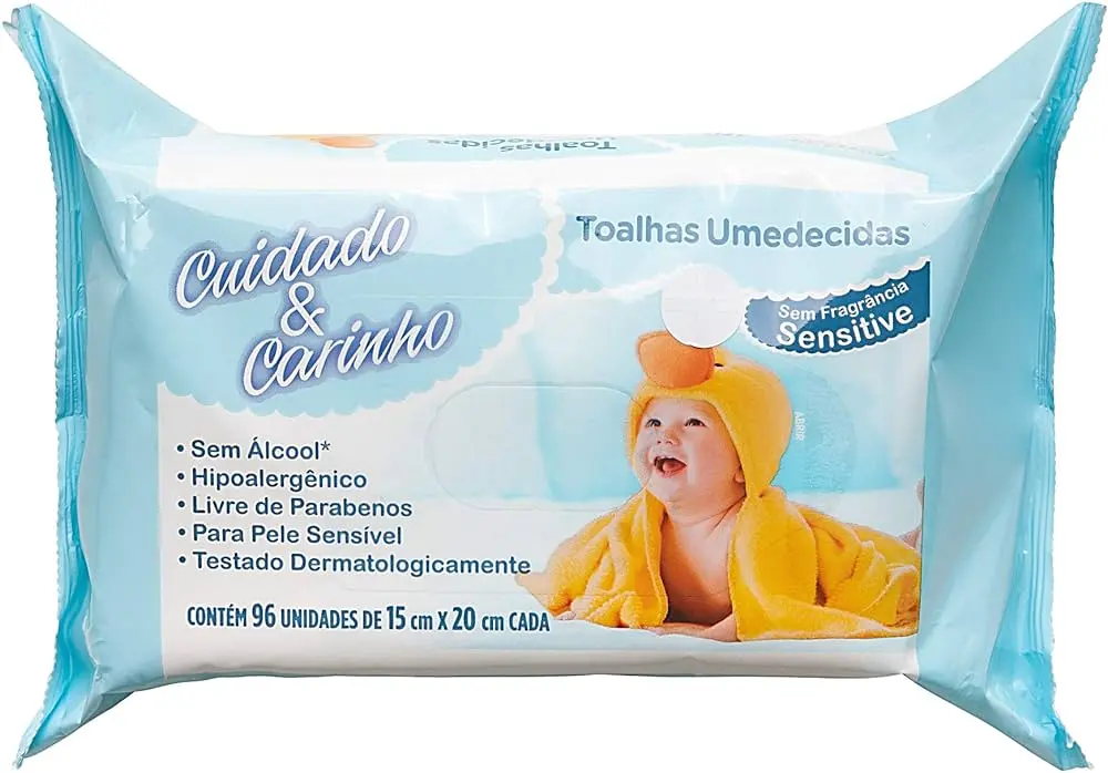 Toalha Umedecida Sensitive com 96 Unidades Cremer