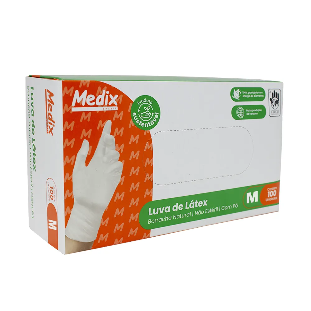 Luva Latex P com pó Medix