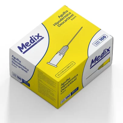 [205] AGULHA 13x0,30MM (30GX1/2) 100UN MEDIX