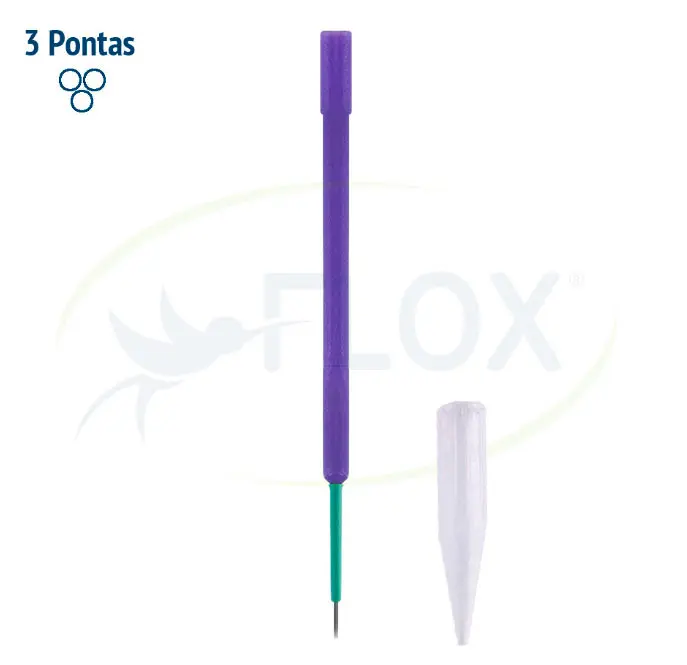 [307] AGULHAS MEI-CHA - 3 PONTAS CIRCULARES