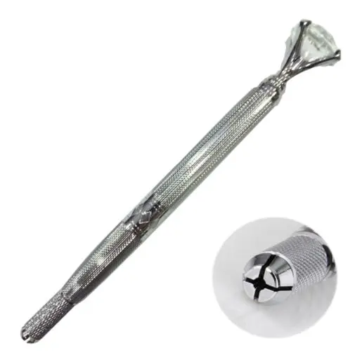 CANETA TEBORI CRYSTAL DIAMOND - SILVER