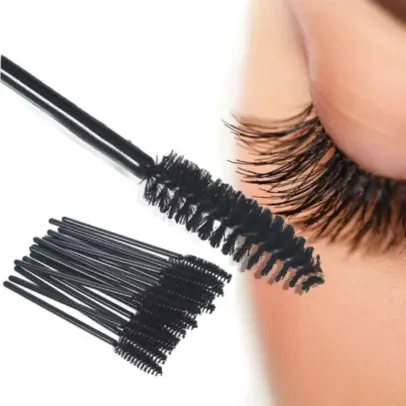 ESCOVA DESCARTÁVEL PARA CÍLIOS E SOBRANCELHAS - 50 UN