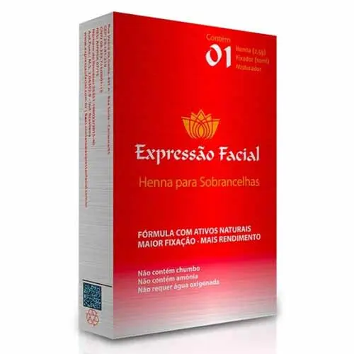 [64] HENNA EXPRESSÃO FACIAL PRETO