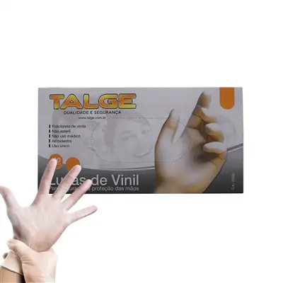 LUVA VINIL COM PÓ - P