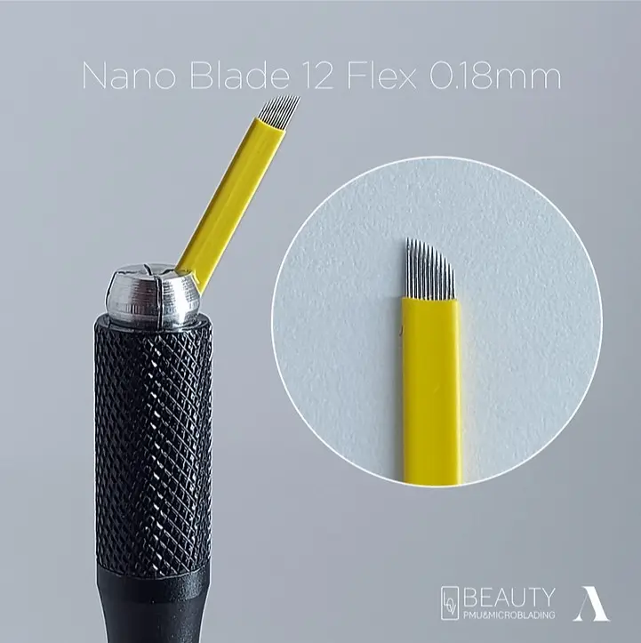 [458] Nano Blade 12 Flex 0,18 MM - Lâmina Lovbeauty - 10 Un.