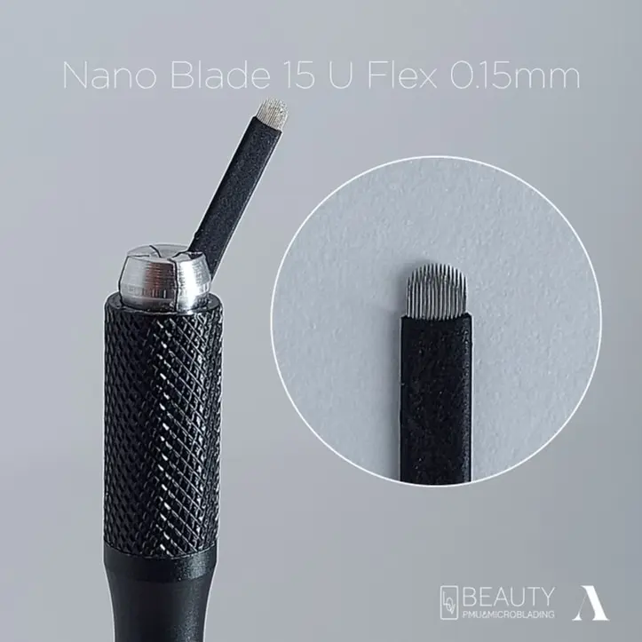 [460] Nano Blade 15U Flex 0,15 MM - Lâmina Lovbeauty - 10 Un.