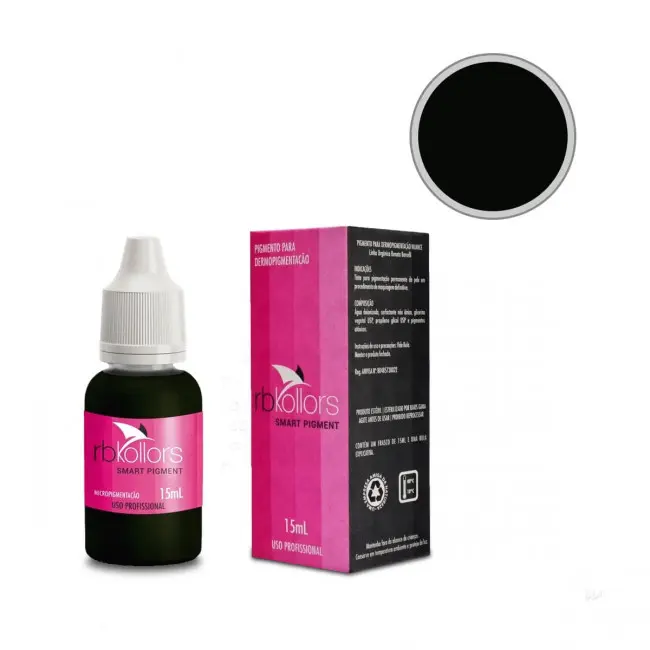 [411] PIGMENTO RB KOLLORS 15 ML - TOTAL BLACK