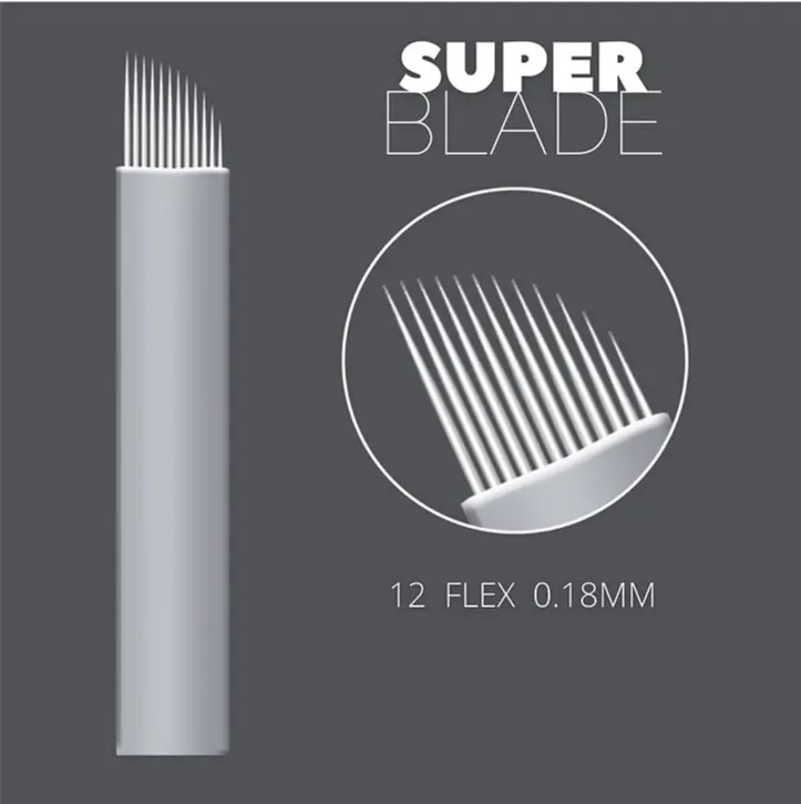 [463] Super Blade 12 Flex 0,18 MM - Lâmina Lovbeauty - 10 Un.