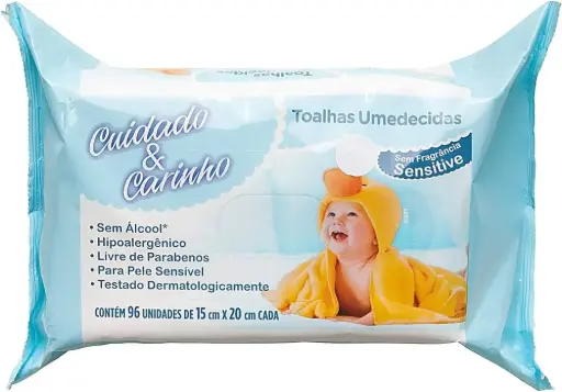 Toalha Umedecida Sensitive com 96 Unidades Cremer
