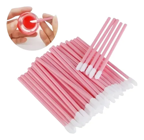 [13] PINÇEL APLICADOR GLOSS ROSA - 50 UN.