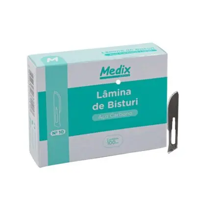[211] LÂMINA DE BISTURI MEDIX N11 C/100 UN CARBONO