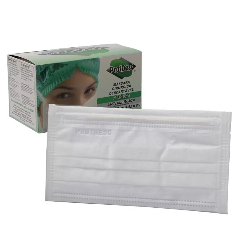 [173] MASCARA TRIPLA ELASTICO BCA PROTDESC CX 50 UN